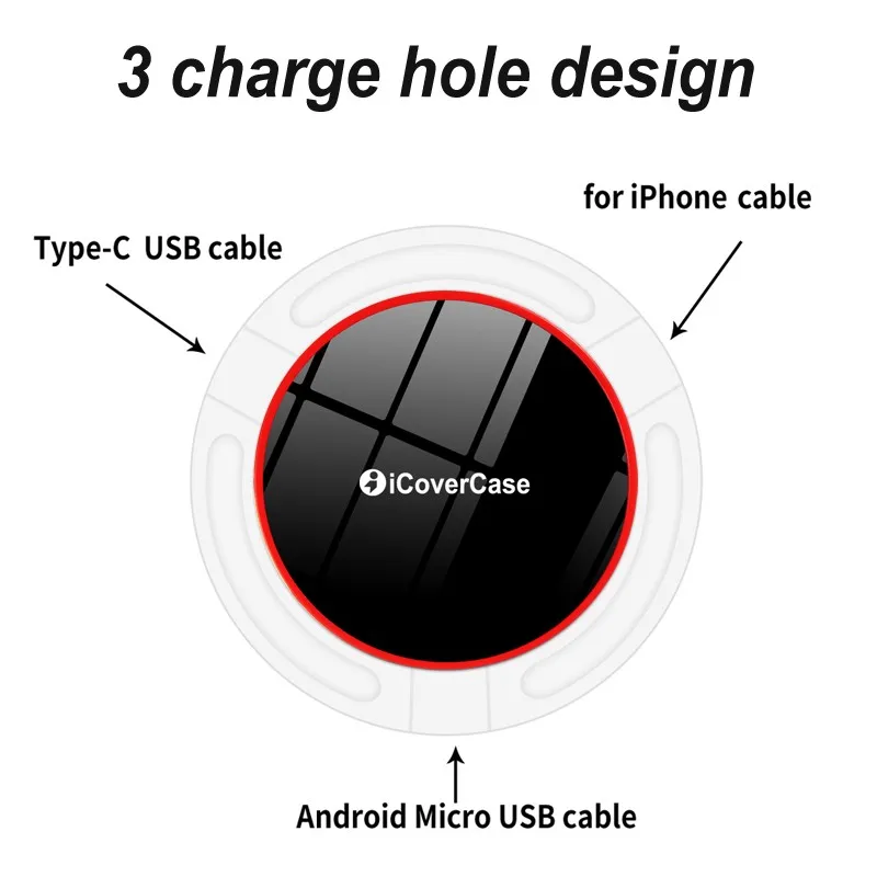 Qi Беспроводное зарядное устройство для Xiaomi Pocophone F1 Pad Мобильный телефон аксессуар