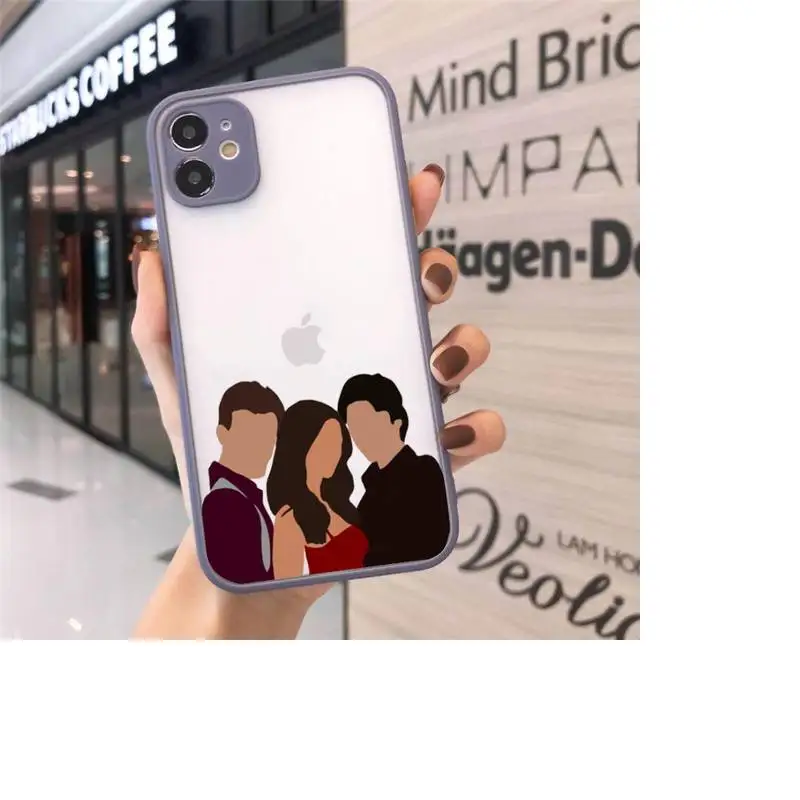 

the Vampire Diaries Phone Cases matte transparent For iphone 7 8 11 12 plus mini x xs xr pro max cover