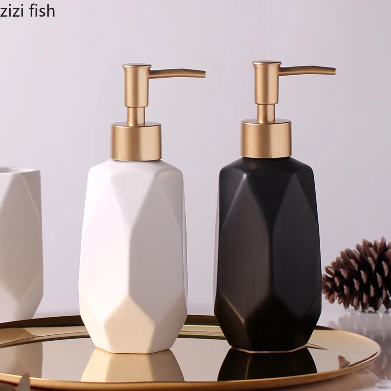 350 мл креативная Скандинавская бутылка для дезинфекции рук Геометрическая