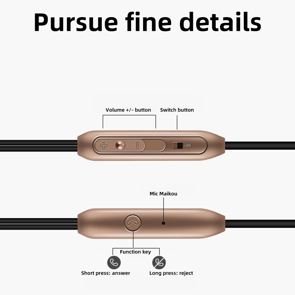 FDBRO In-Ear Earphone Metal Heavy Bass Earpiece for Philips E181 E570 X818 S307 S309 S337 S396 fone de ouvido With Mic | Электроника