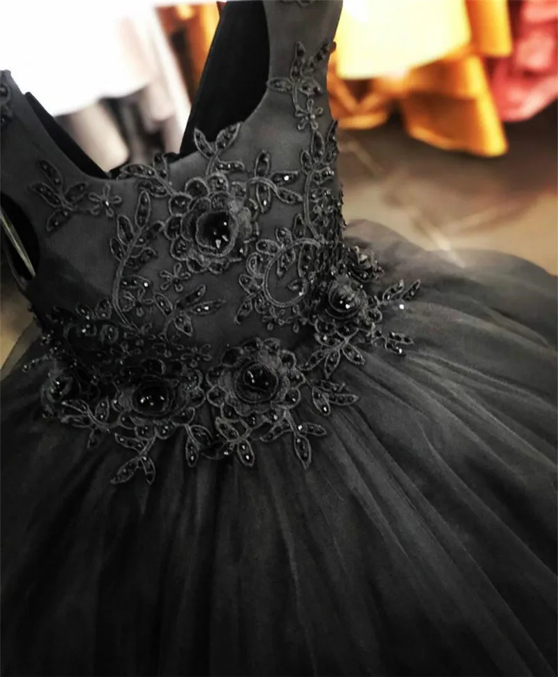 Платье для девочек черное на возраст 1 год | Свадьбы и торжества