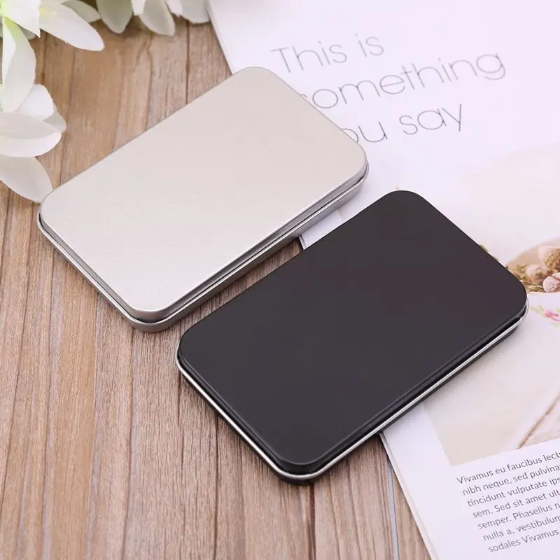 

2020 New Organizer Case Small Metal Tinplate Can Storage Box For Makeup Double Eyelid Sticker Money Coin Key