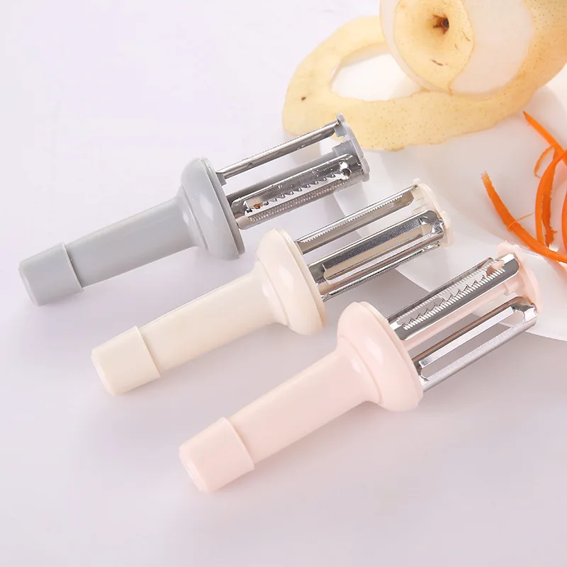 

Three-Head Vegetable And Fruit Peeler With Cover Potato Carrot Cucumber Grater Cutter Gadget Vegetable Tools Kitchen Accessories
