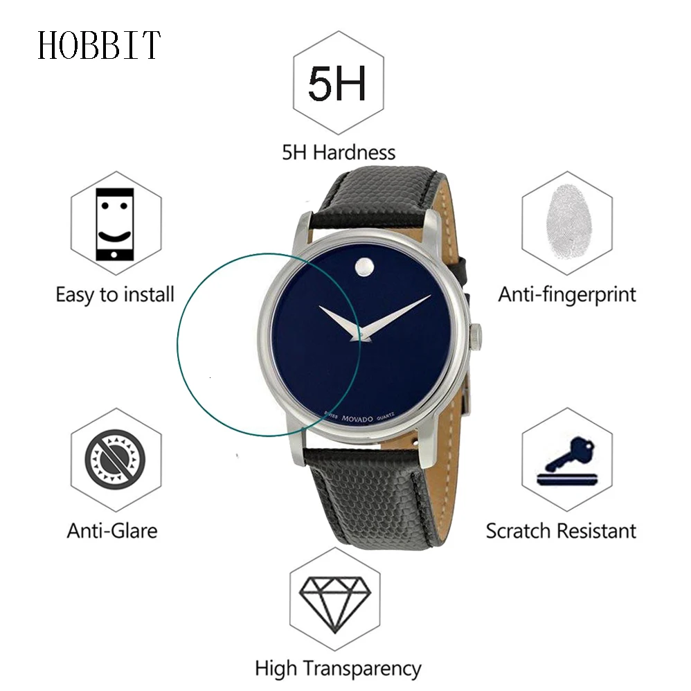 3 упаковки для MOVADO подключения Nano 5H твердость Смарт-часы анти-шок защита экрана против царапин Взрывозащищенная пленка для ЖК-экрана