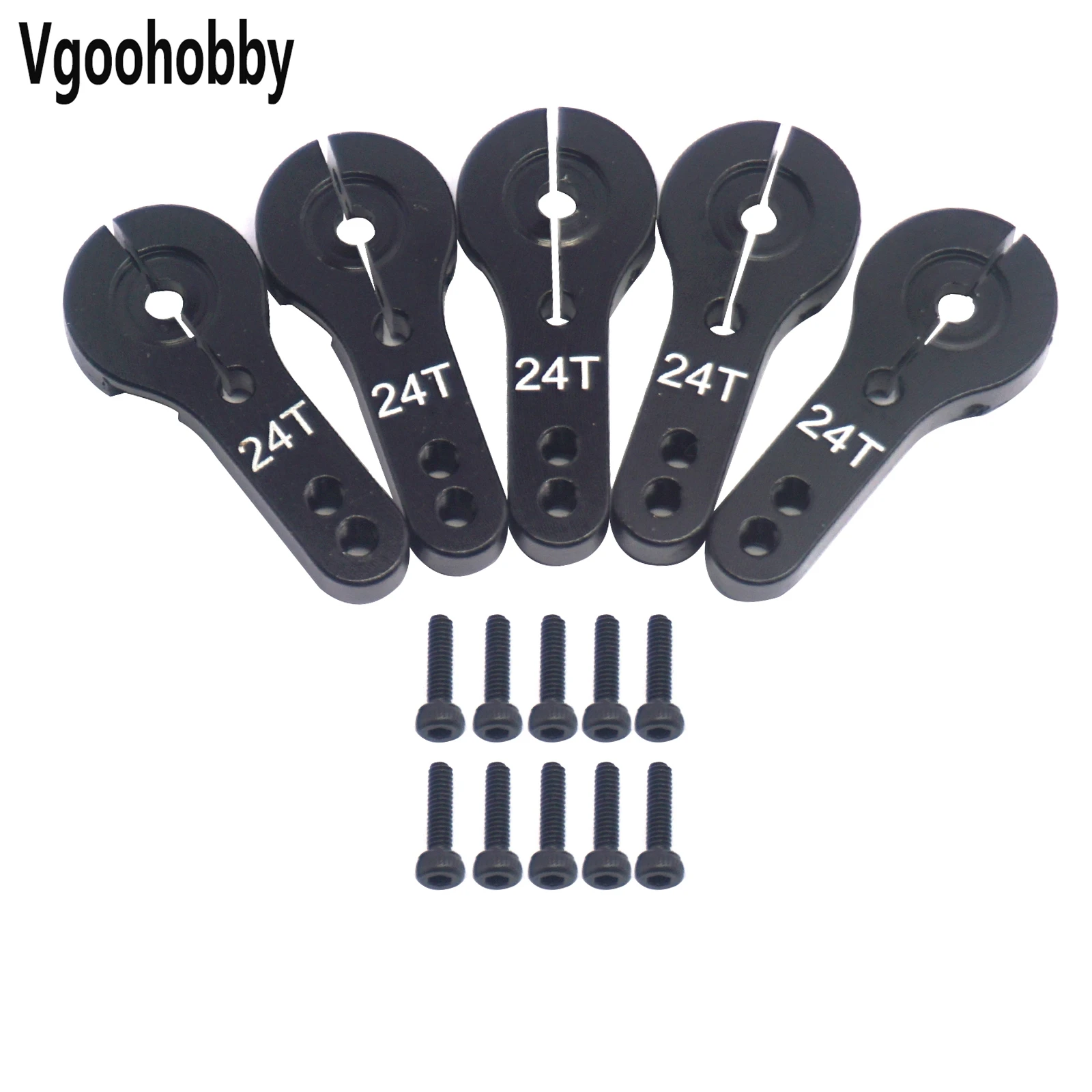Комплект из 5 алюминиевых сервогубок 24T резьбовые двигатели M3 рулевой рычаг для