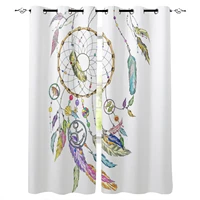 dream catcher feather line anchor window curtains home decor living room curtain kitchen draperies curtains for bedroom