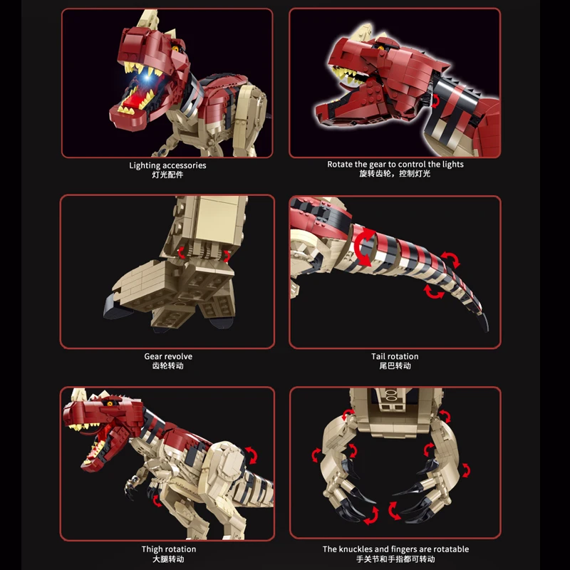 Yeshin T2012 креативные игрушки динозавры модель цератозавра в сборе строительные