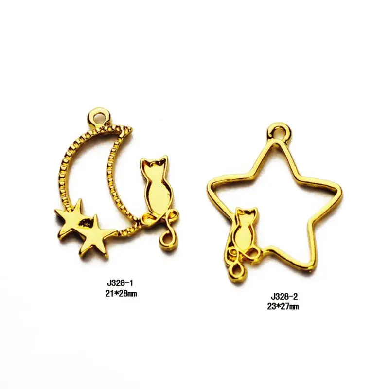 2 шт. пустой кулон в виде кошки УФ полимерная рамка подвесная установка открыжную