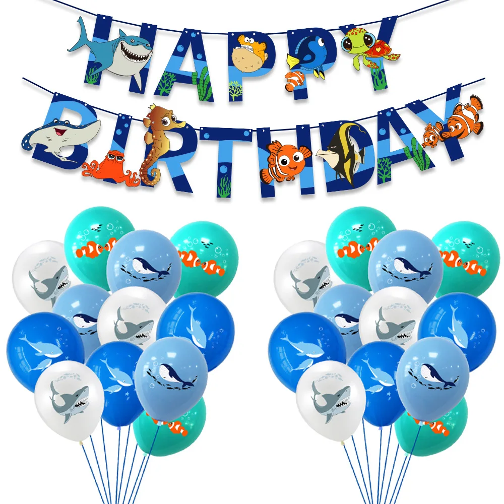 Воздушный шар акулы Ocean World тема вечерние Globos воздушные шары в виде баннер на день