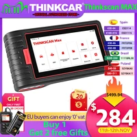 thinkcar thinkscan max automotive scanner key decoder tools full system obd%e2%85%b1 vin scan ecu codingaf reset elm327 crp909e