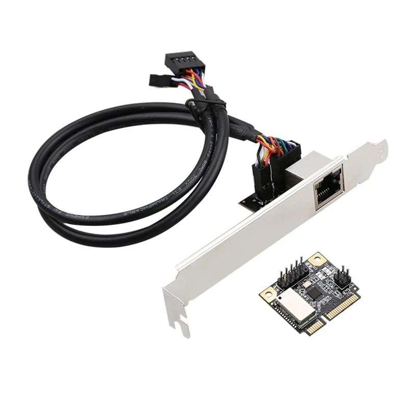 Mini PCI E Gigabit Ethernet Сетевая карта 1000 м RJ45 порт к Express адаптер RTL8111H|Сетевые карты| |