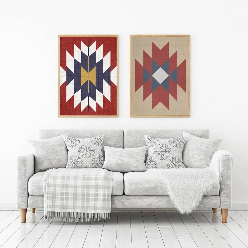 Ацтекский ковер настенные художественные принты и плакат украшение для дома