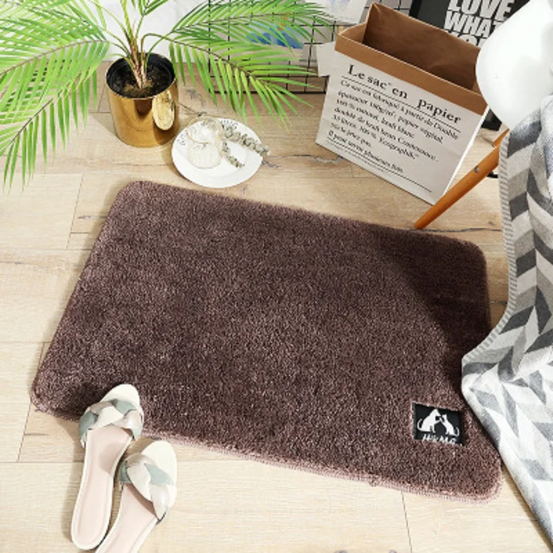 Household Floor Mats Thick Plush Door Mat Kitchen Bathroom 3 Times Water-Absorbing Quick-Drying Carpet Soft Skin | Дом и сад