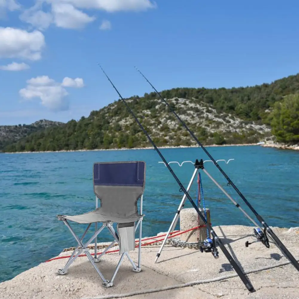 en Ucuz Açık Taşınabilir Katlanır Sandalye Balıkçılık Kamp Plaj Piknik Sandalye Saklama çantası Oxford Kumaş Hafif Koltuk Sandalye