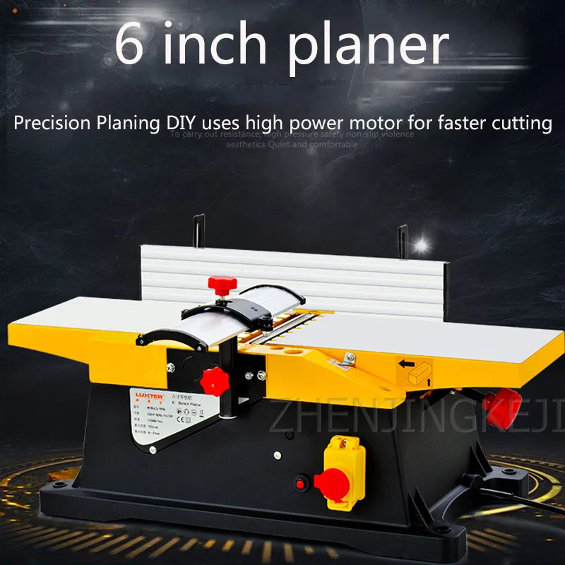 

220V-50Hz Woodworking Planer Tools Home 6 Inches High Power Desktop Electric Small Day Precise Planing Planing width 150mm