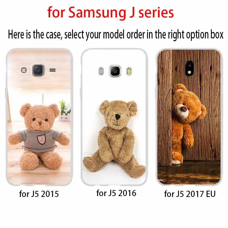 Мягкий силиконовый чехол для телефона милый плюшевый мишка Samsung Galaxy J6 J4 J8 J7 2018 Plus J3