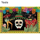 Фон для фотосъемки Yeele День мертвых мексиканский Блестящий Скелет кактус фон для фотосъемки музыкальвечерние НКА Декор Фотостудия