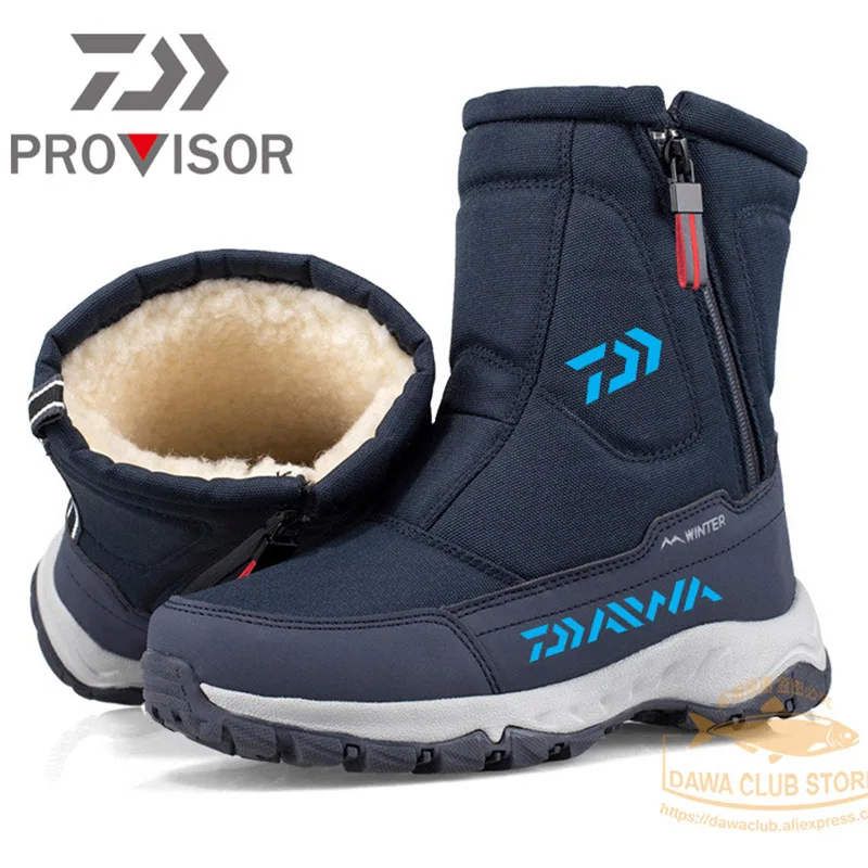 

2022 Men New Snow Daiwa Fishing Shoes Breathable Non-slip Shoes Autumn Winter Outdoor Keep Warm Waterproof Fishing Snow Boots