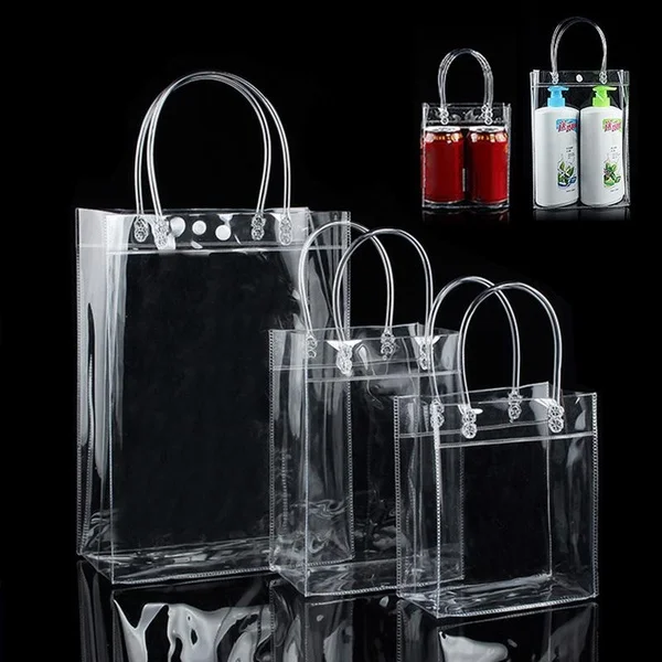 

Clear-Transparent Tote Bags Handbag Plastic Women Shoulder Transparent Beach Bag