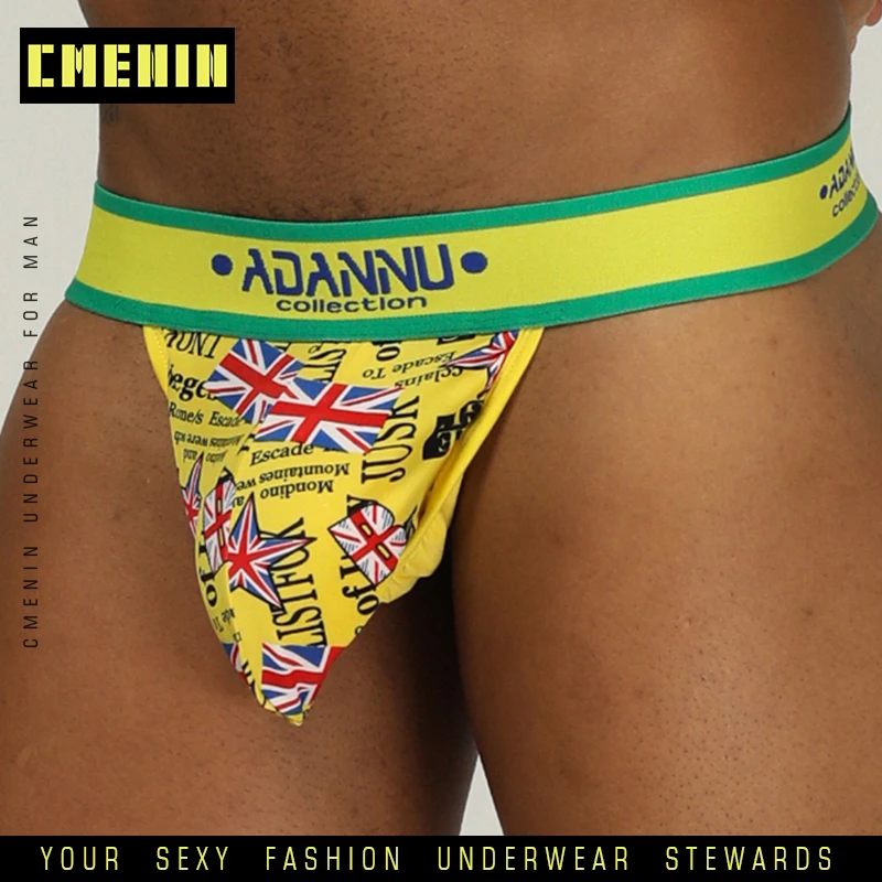 Мужские трусы джоки Темно-Синие Трусы-стринги сексуальное нижнее белье для геев