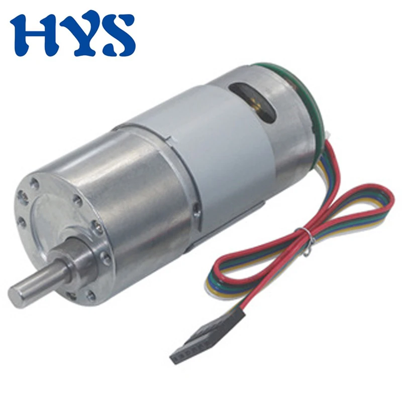 

Encoder Motor DC 6V 12V 24V Metal Gear Motor Coding Reducer Speed 12rpm To 2000RPM High Torque Electric DIY Engine JGB37-545