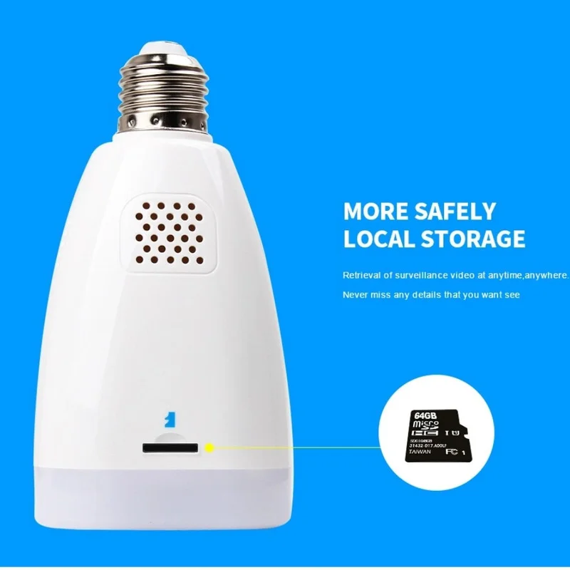 360 градусов рыбий глаз панорамный Камера LS QJ69 Беспроводной умный IP Поддержка