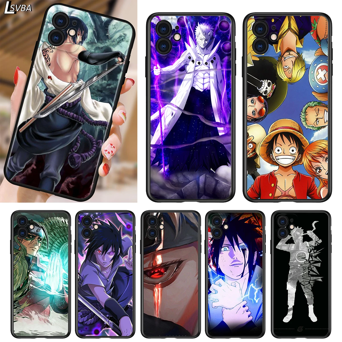 

Soft TPU Cover Hot Classic Japanese Anime for Apple iPhone 12 11 SE XS XR X 7 8 6 5 S mini Plus Pro MAX 2020 Black Phone Case
