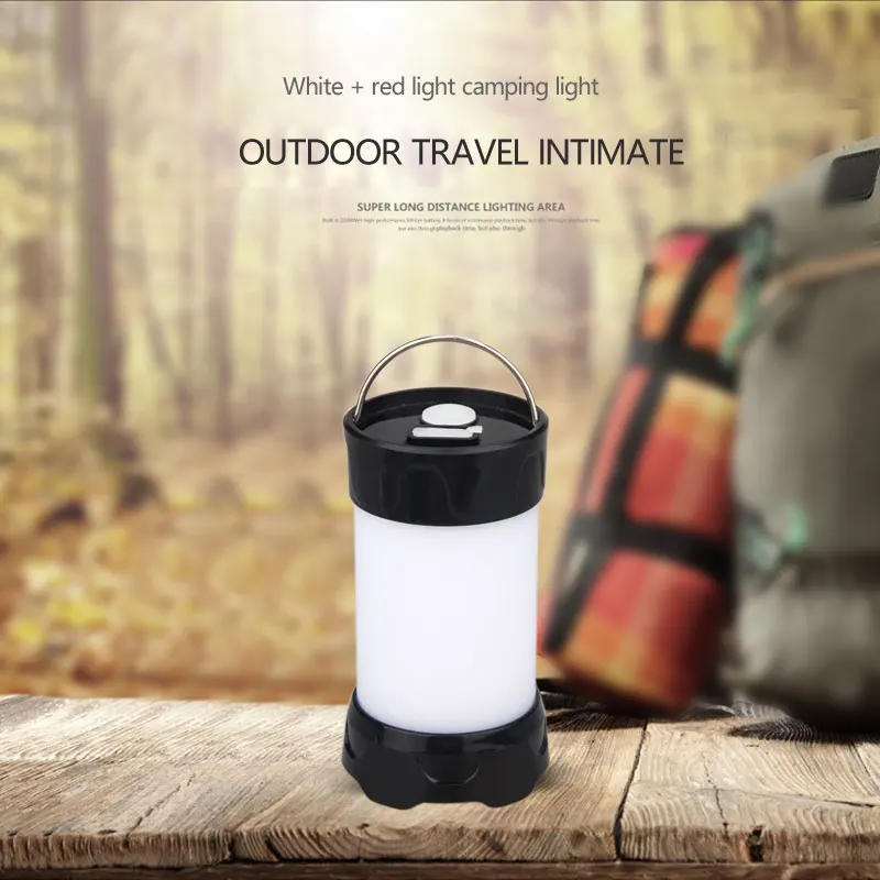 

5 Mode USB Rechargeable Mini Portable Lanterns Magnet Portable Outdoor LED Camping Lantern Flashlight Waterproof White Red Light