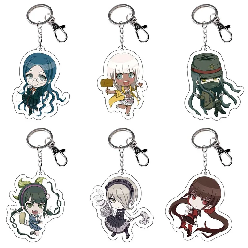 Аниме Danganronpa Ronpa Komaeda Nagito брелок с акриловой фигуркой украшение Коллекционная