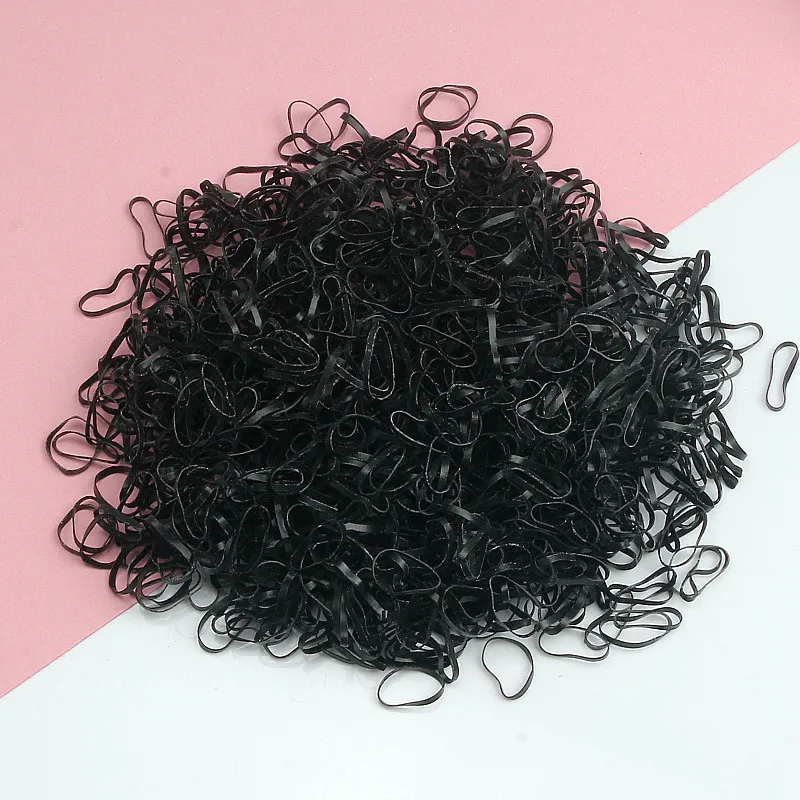 Резинки для волос одноразовые девочек модные разноцветные маленькие шт./упак.