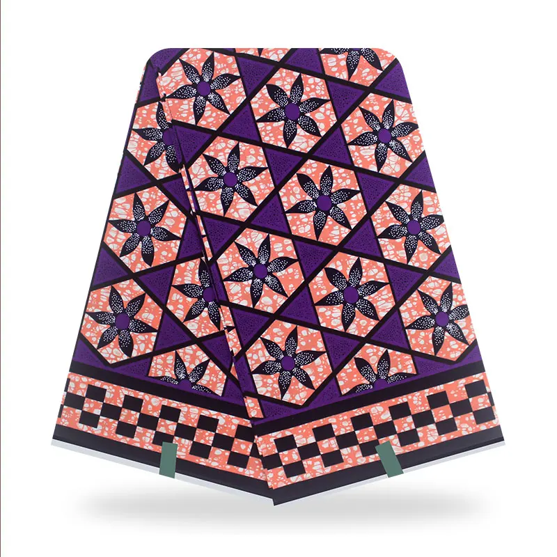 Африканские цветы ткань с принтом в виде воска Анкары стандарта 6 ярдов