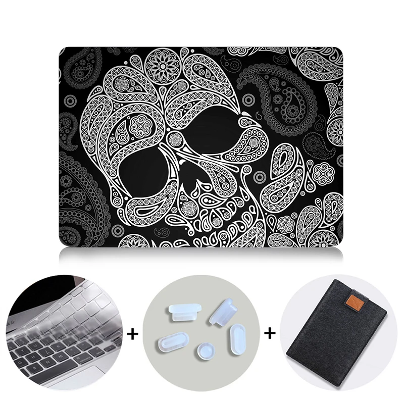 MB06 MTT чехол для Apple Macbook Pro 13 15 retina Air 11 13 дюймов Сенсорная панель Череп чехол для ноутбука mac book 12 защитный чехол - Цвет: MB06
