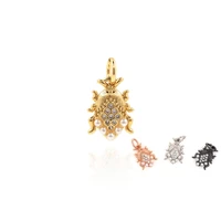 cz beetle pendant pearl necklace beetle jewelry scarab bracelet animal accessories 15 3x8 5x2 4mm
