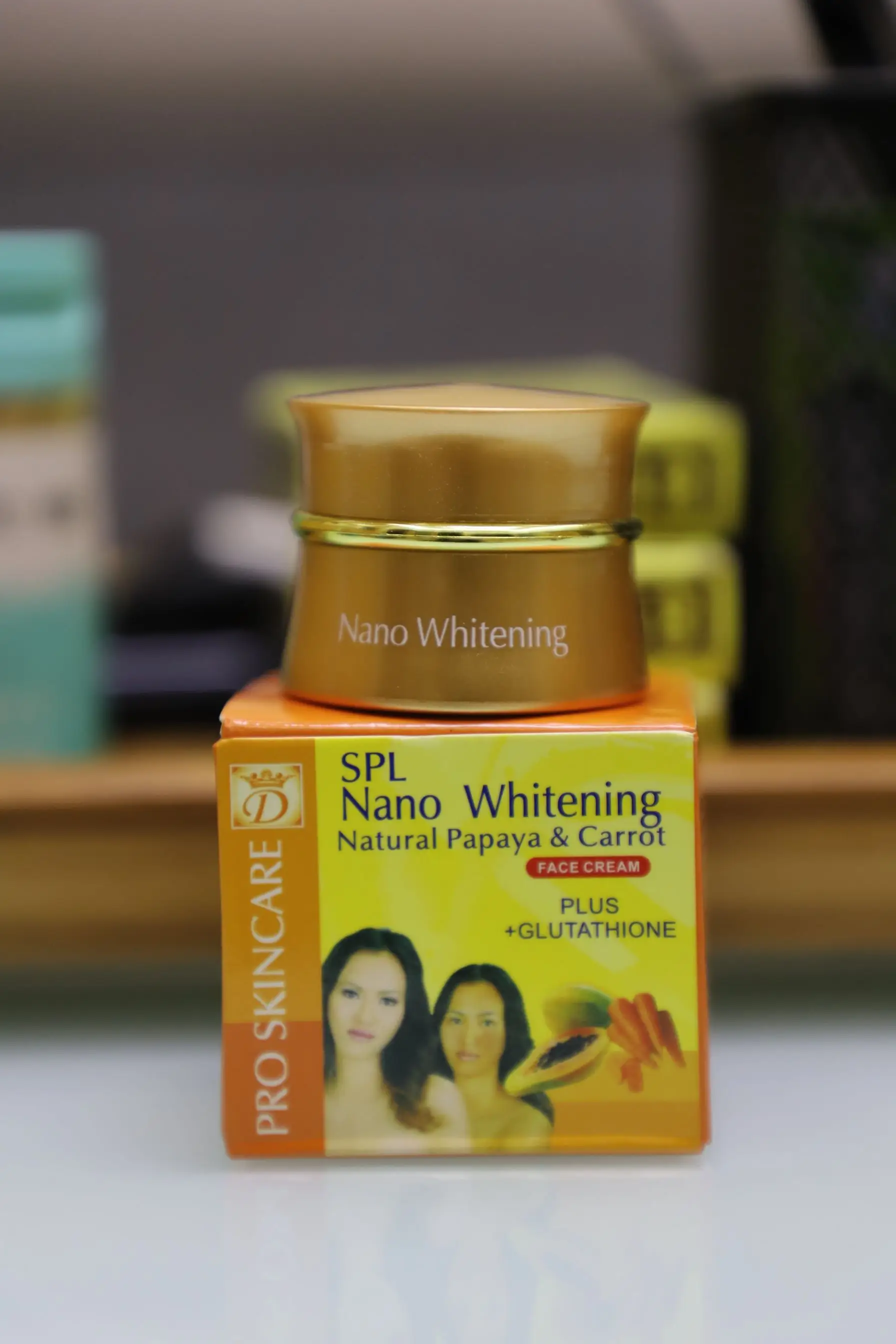 Бесплатная доставка нано отбеливание | Папайя и морковь крем для лица Глутатион/15