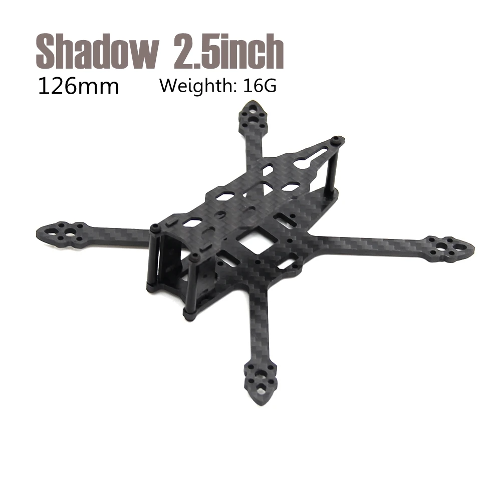 Фото Shadow 2 5 дюймов углеродное волокно 126 мм Колесная база с рычаг X Тип рамка Набор DIY Shadow 2 5 дюймов углеродное волокно 126 мм Колесная база с рычаг X Тип рамка Набор DIY
