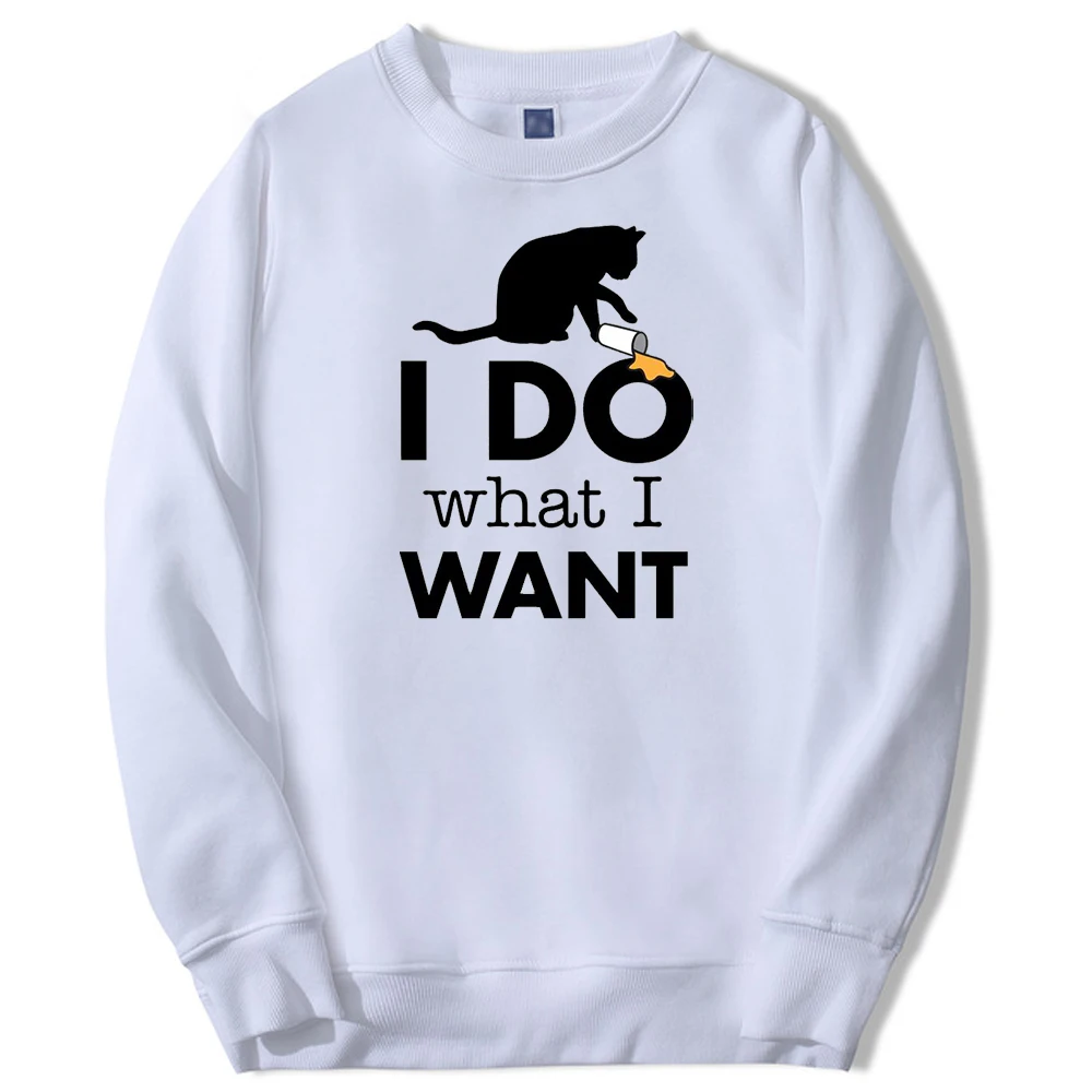 

Cute Animal Cats I Do What I Want Paw 2021 Winter Men Casual Fitness Sweatshirt Hoodie Harajuku Cool Clothing Man Loose Hoodie