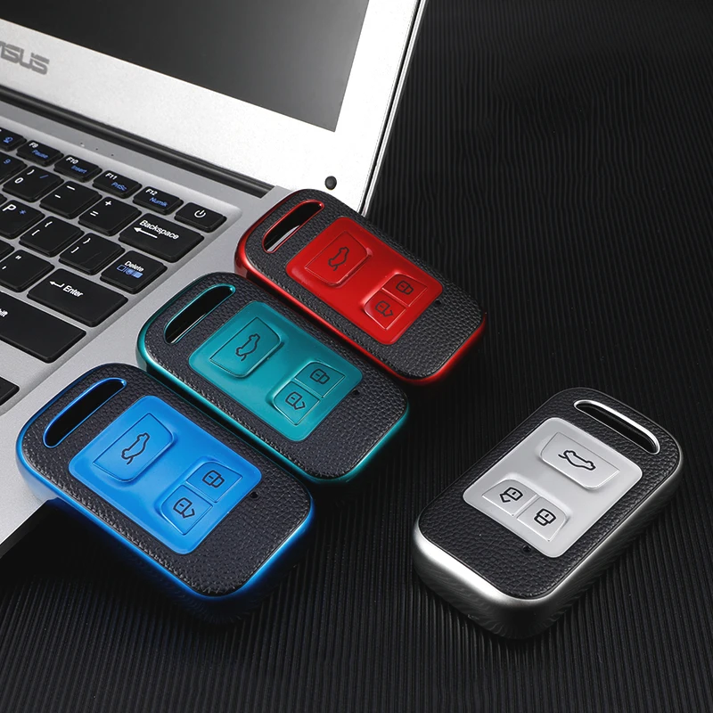 

3 Buttons Smart Key TPU Car Key Case Full Cover Keychain Keyring Protection Shell For Chery Tiggo 3 5X 4 8 Glx 7 2019 2020