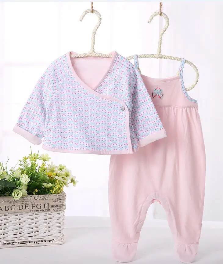 2pcs set Одежда для малышей комплект из 2 предметов, детская одежда для маленьких девочек детские комбинезоны, пальто Детская одежда Детский комплект для маленьких девочек, rompes - Цвет: 2pcs set