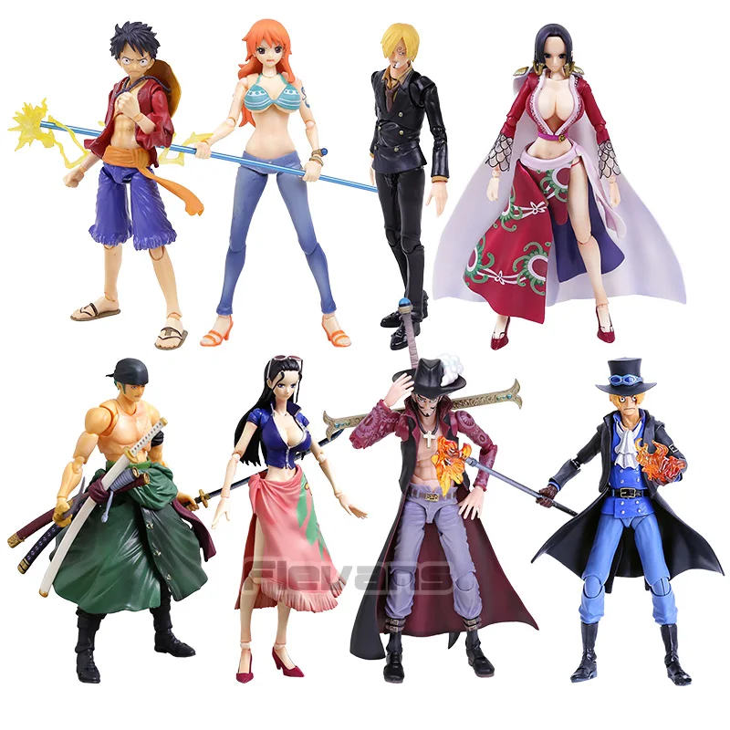 MegaHouse переменные герои действия одна деталь Луффи Ace Зоро Сабо Law Nami Dracule Mihawk ПВХ фигурка Коллекционная модель игрушки