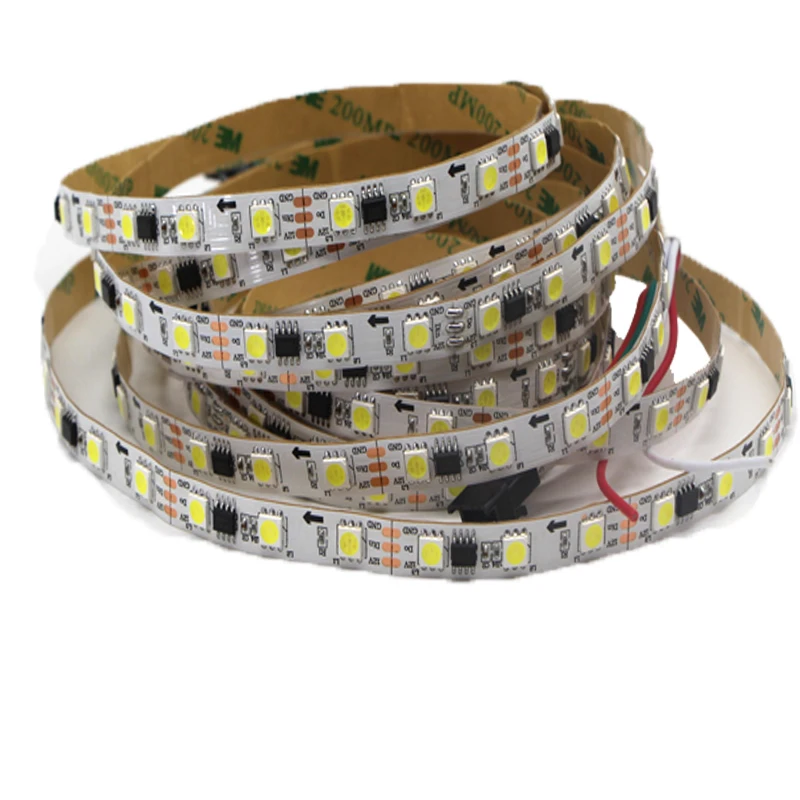 Пиксельная Светодиодная лента WS2811 12 В постоянного тока монохромная цветная 5050