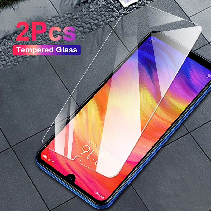 2 шт закаленное стекло Redmi note 7 8 pro Защитное для Xiaomi note7 note8 протектор экрана redme 7pro