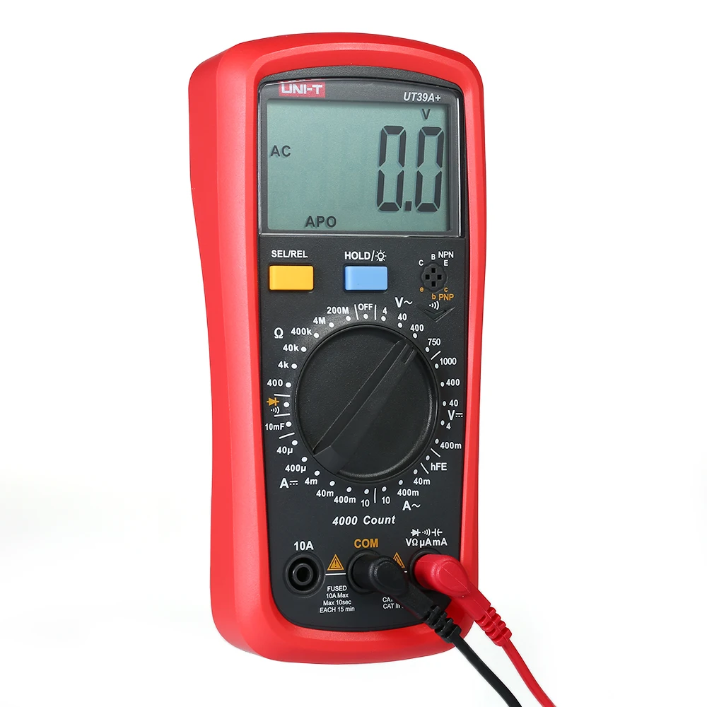 UNI-T UT39C+ ЖК-цифровой мультиметр DC/AC напряжение измеритель тока NCV Емкость Сопротивление диод тестер Вольтметр Амперметр