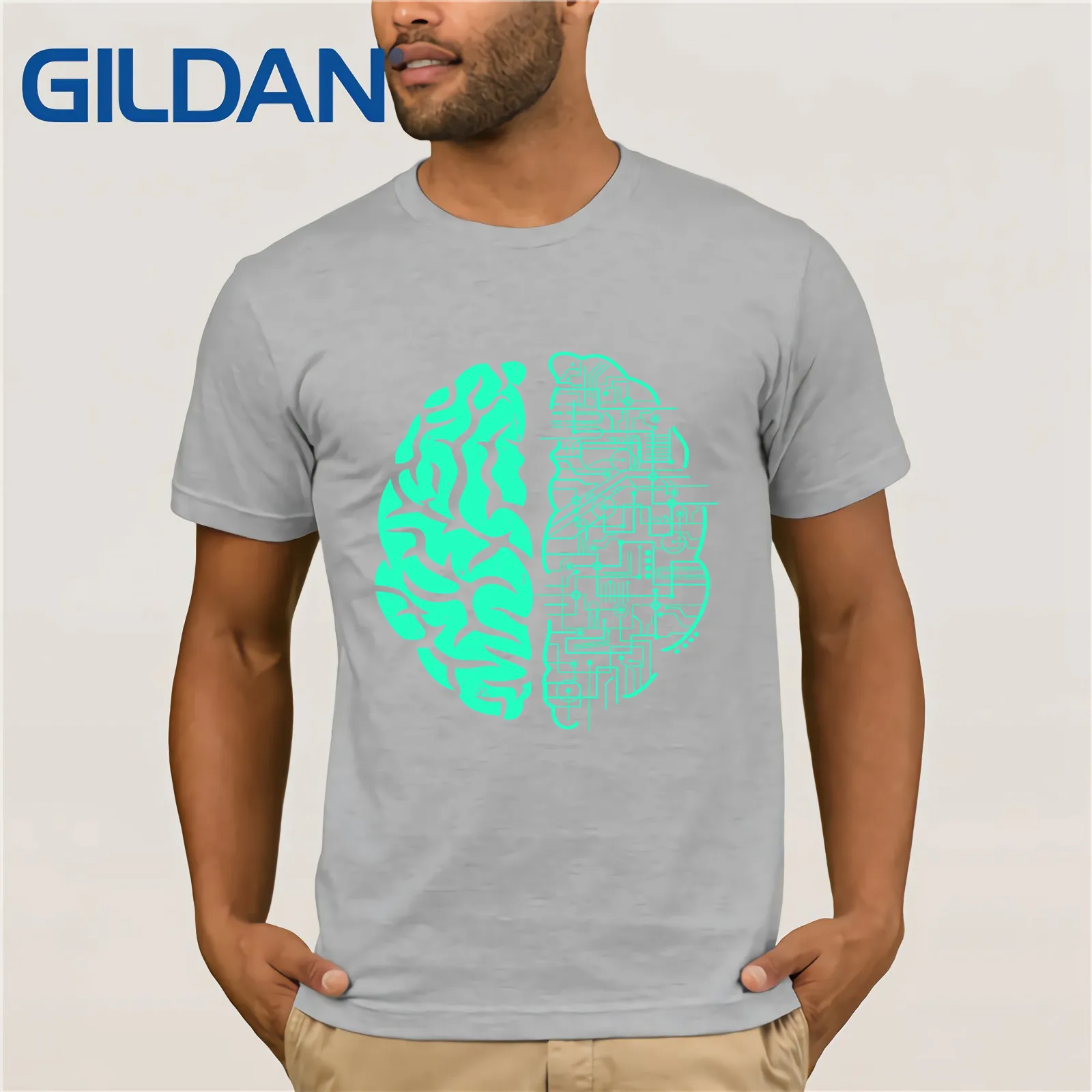 Футболка с абстрактным принтом анатомии человека мозговые нейроны летняя