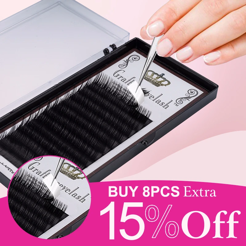 DORADOSUN 12 рядные белковые шелковые искусственные норковые Индивидуальные ресницы