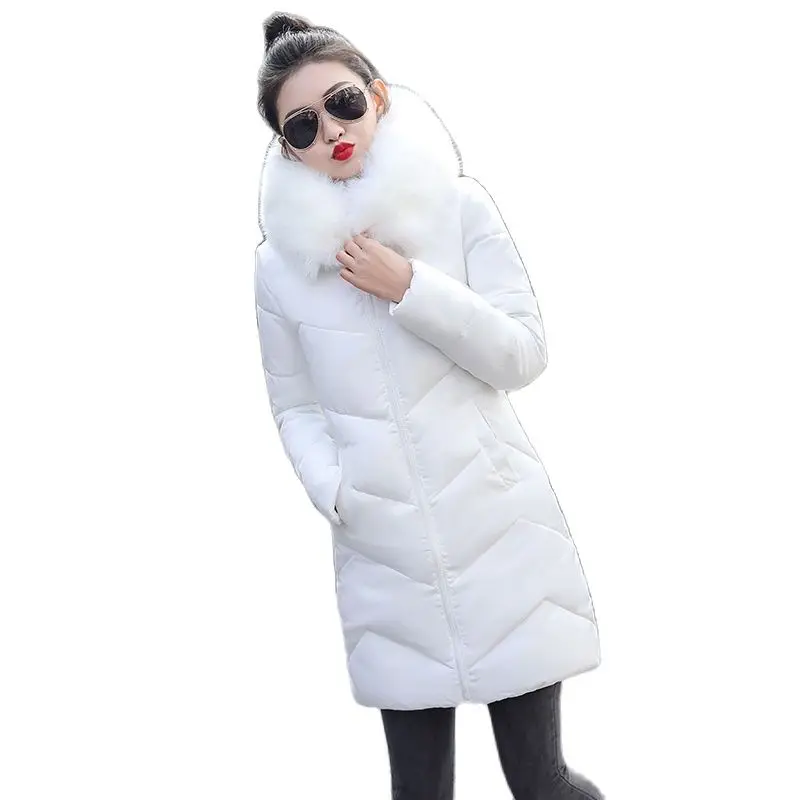

Women's Jacket Detachable Fake Fur Winter Jacket Female Coat Plus Size 5XL 6XL Winter Coat Hooded Down Parka Warm Long Outerwear