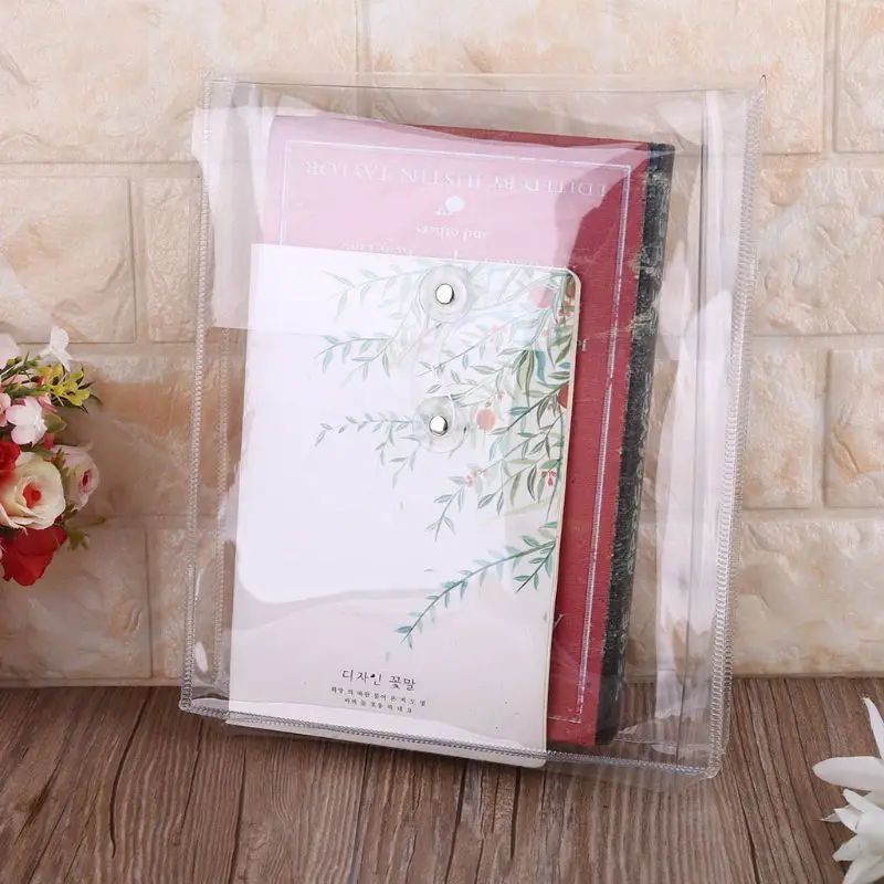 

Multifunctional Transparent PVC Winding Storage Bag File Folder Makeup Organizer Dropshipping