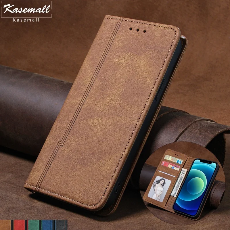 

Чехол-книжка для Samsung Galaxy S21 S20 FE S10 E S9 S8 Plus Note 10 20 Ultra, кожаный