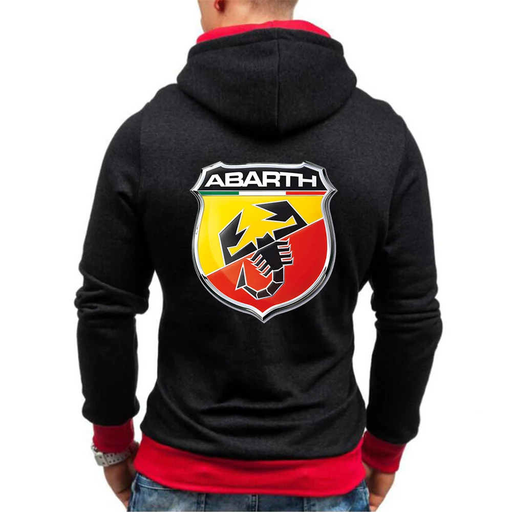 

2020 ABARTH Logo Mens Loose Hoodies Running Sports Pullover 2020 Autumn New Hooded Sweatshirt For Men Solid Color Hoodies