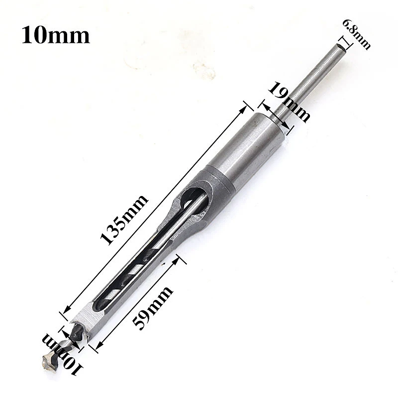 

6mm 8mm 10mm 12.5mm 12.7mm Carpenter Square Drill Bit Tool Woodworking Bit Hole Drill Guide Positioner