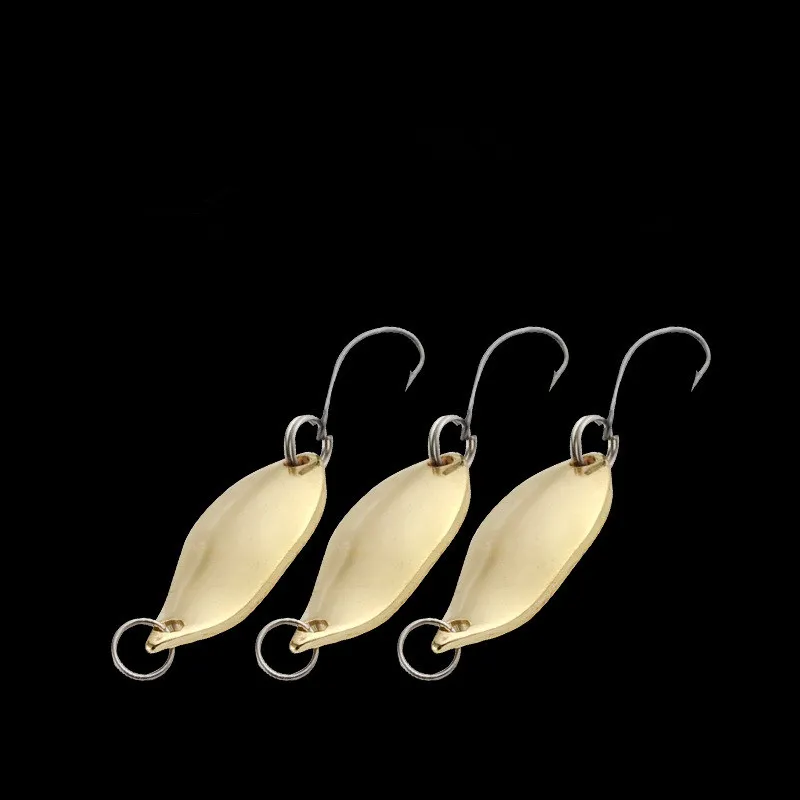 

1PCS Horse Mouth King Single Hook Scoop-Shaped 2.5/3.5/5g Rotating Spinner Sequins Fishing Lure Fishing Tackle For Bass Perch